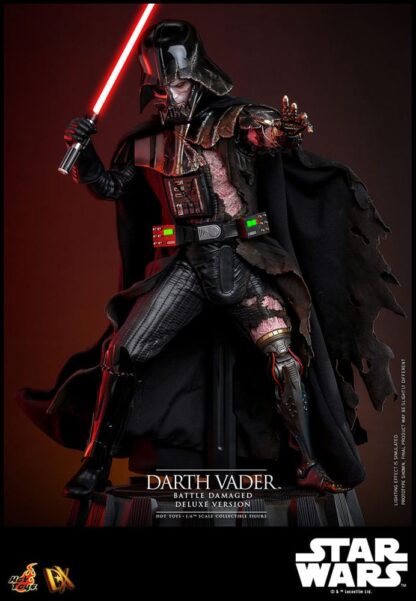 Star Wars Actionfigur 1/6 Darth Vader (Battle Damaged) Deluxe Version 35 cm – Bild 8