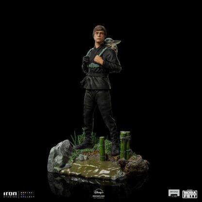 Star Wars Book of Boba Fett Art Scale Statue 1/10 Luke Skywalker & Grogu Training 20 cm – Bild 2