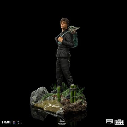 Star Wars Book of Boba Fett Art Scale Statue 1/10 Luke Skywalker & Grogu Training 20 cm – Bild 7