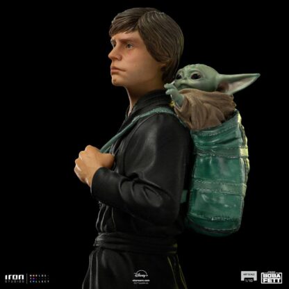 Star Wars Book of Boba Fett Art Scale Statue 1/10 Luke Skywalker & Grogu Training 20 cm – Bild 12