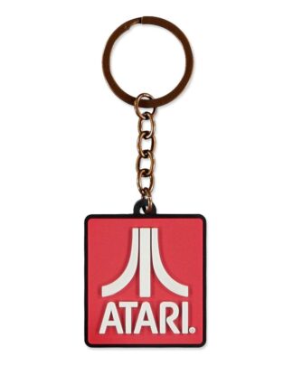 Atari Gummi-Schlüsselanhänger Logo
