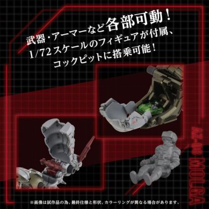 Zoids Plastic Model Kit 1/72 AZ-08 Molga 14 cm – Bild 4