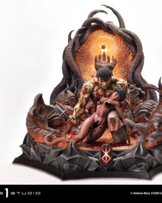 Berserk Ultimate Legacy Art Kentaro Miura Statue 1/4 Guts & Casca 72 cm