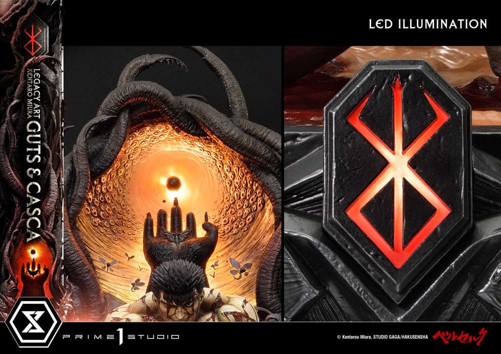 Berserk Ultimate Legacy Art Kentaro Miura Statue 1/4 Guts & Casca 72 cm – Bild 3