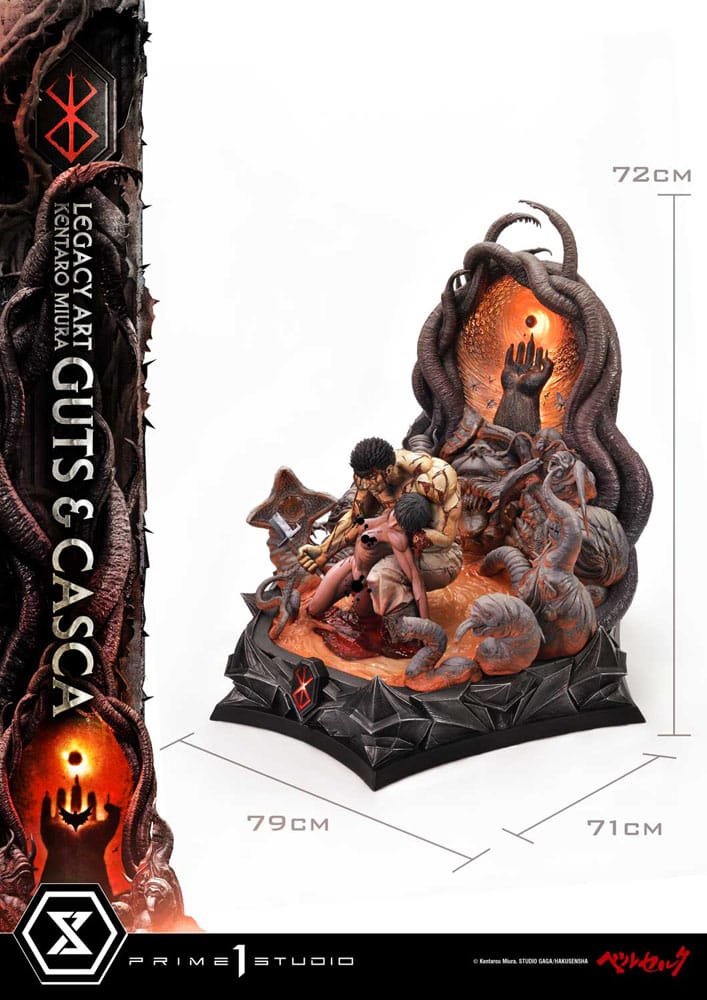Berserk Ultimate Legacy Art Kentaro Miura Statue 1/4 Guts & Casca 72 cm – Bild 4