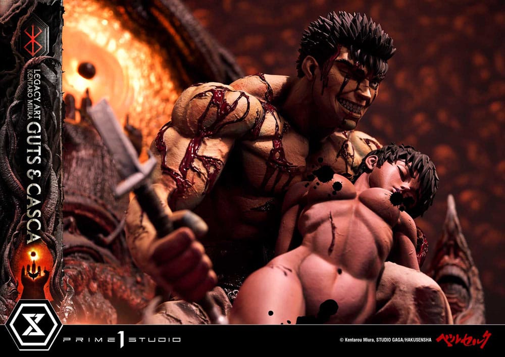 Berserk Ultimate Legacy Art Kentaro Miura Statue 1/4 Guts & Casca 72 cm – Bild 8