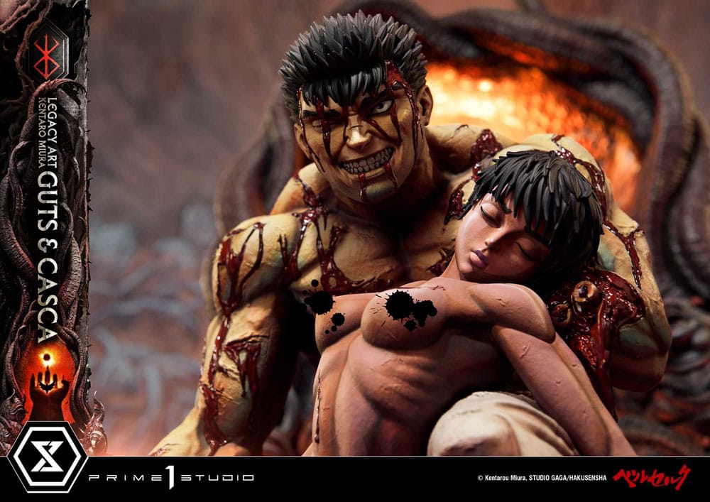 Berserk Ultimate Legacy Art Kentaro Miura Statue 1/4 Guts & Casca 72 cm – Bild 18