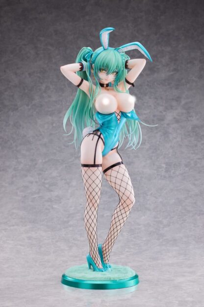 Original Character PVC Statue 1/4 Green Twin Tail Bunny-chan Fishnet Tights Ver. 43 cm – Bild 2