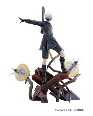 NieR:Automata Ver1.1a PVC Statue 1/7 YoRHa No. 9 Type S Covering Fire 31 cm