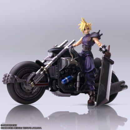 Final Fantasy VII Bring Arts Actionfigur und Fahrzeug Cloud Strife & Hardy-Daytona 15 cm – Bild 2