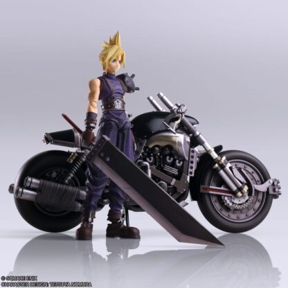 Final Fantasy VII Bring Arts Actionfigur und Fahrzeug Cloud Strife & Hardy-Daytona 15 cm – Bild 5