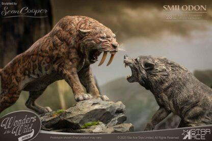 Wonders of the Wild Series Statue Smilodon & Dire Wolf Twin Pack Set 28 cm – Bild 2