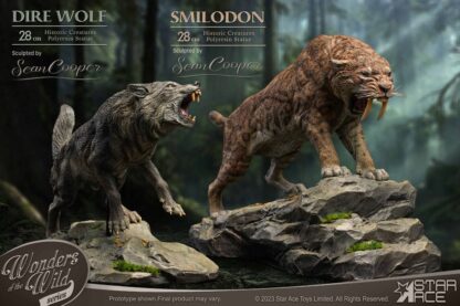 Wonders of the Wild Series Statue Smilodon & Dire Wolf Twin Pack Set 28 cm – Bild 4