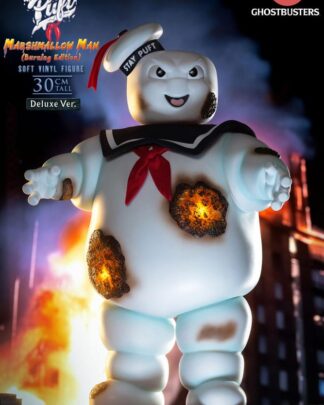 Ghostbusters Soft Vinyl Statue Stay Puft Marshmallow Man Burnign Edition Deluxe Version 30 cm