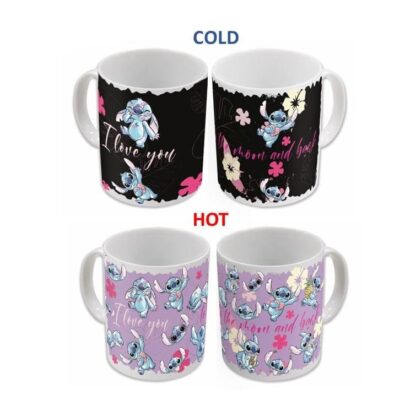 Lilo & Stitch Tasse mit Thermoeffekt Stitch & Angel 325 ml