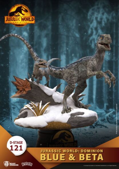 Jurassic World: Ein neues Zeitalter D-Stage PVC Diorama Blue & Beta 13 cm