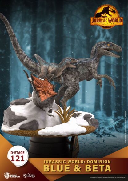 Jurassic World: Ein neues Zeitalter D-Stage PVC Diorama Blue & Beta 13 cm – Bild 3