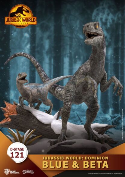 Jurassic World: Ein neues Zeitalter D-Stage PVC Diorama Blue & Beta 13 cm – Bild 4