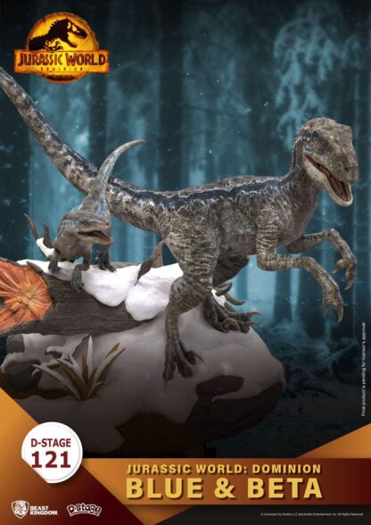 Jurassic World: Ein neues Zeitalter D-Stage PVC Diorama Blue & Beta 13 cm – Bild 5