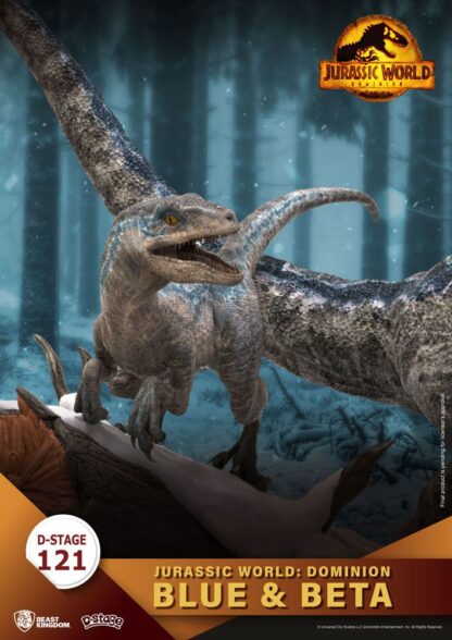 Jurassic World: Ein neues Zeitalter D-Stage PVC Diorama Blue & Beta 13 cm – Bild 6