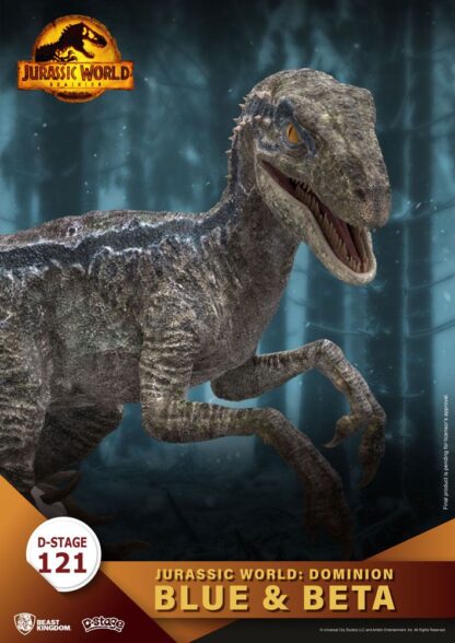 Jurassic World: Ein neues Zeitalter D-Stage PVC Diorama Blue & Beta 13 cm – Bild 7