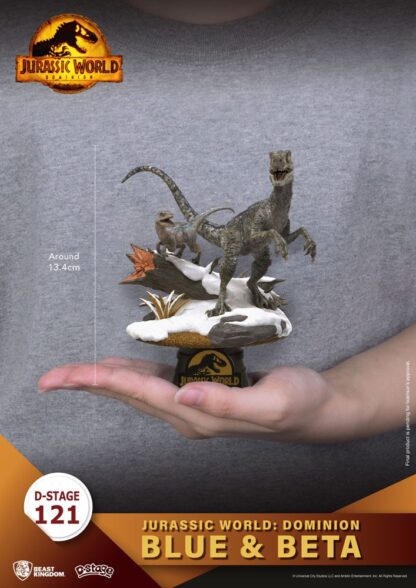 Jurassic World: Ein neues Zeitalter D-Stage PVC Diorama Blue & Beta 13 cm – Bild 8