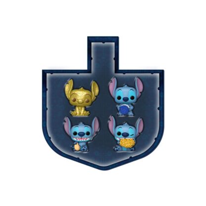 Stitch Holiday 2024 Pocket POP! Vinyl Minifiguren 4er-Pack Dreidel Box 4 cm – Bild 3