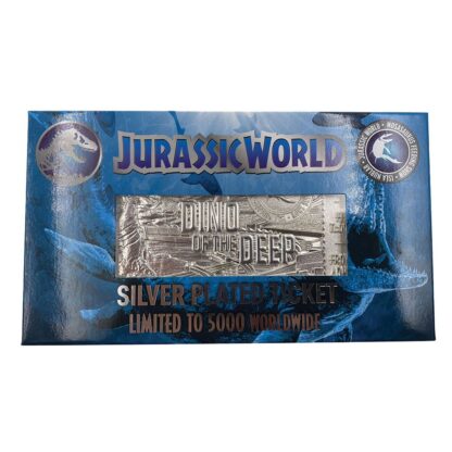 Jurassic Park Replik Mosasaurus Ticket (versilbert) – Bild 4