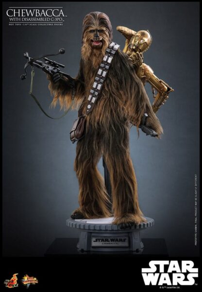 Star Wars Episode V Movie Masterpiece Actionfigur 1/6 Chewbacca with Disassembled C-3PO 36 cm – Bild 7