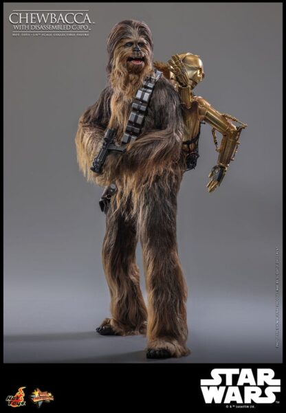 Star Wars Episode V Movie Masterpiece Actionfigur 1/6 Chewbacca with Disassembled C-3PO 36 cm – Bild 11
