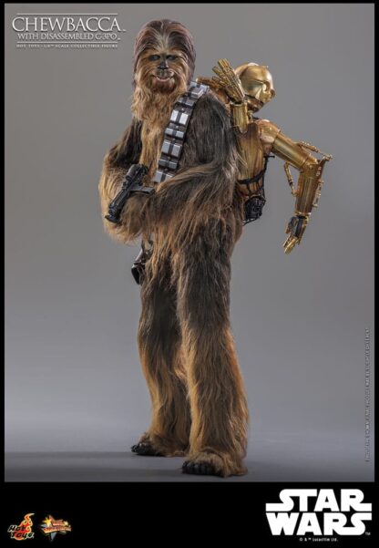 Star Wars Episode V Movie Masterpiece Actionfigur 1/6 Chewbacca with Disassembled C-3PO 36 cm – Bild 12