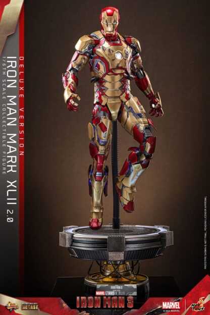 Iron Man 3 Movie Masterpiece Diecast Actionfigur 1/6 Iron Man Mark XLII (2.0) Deluxe 32 cm – Bild 4