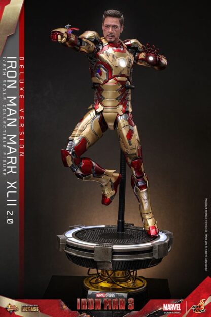 Iron Man 3 Movie Masterpiece Diecast Actionfigur 1/6 Iron Man Mark XLII (2.0) Deluxe 32 cm – Bild 9