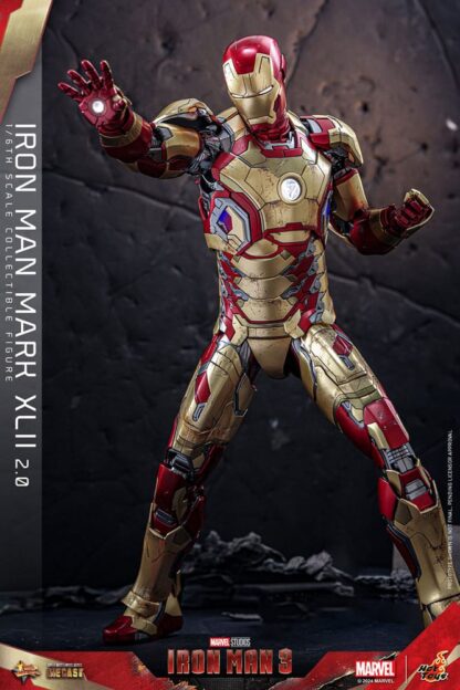 Iron Man 3 Movie Masterpiece Diecast Actionfigur 1/6 Iron Man Mark XLII (2.0) 32 cm – Bild 3