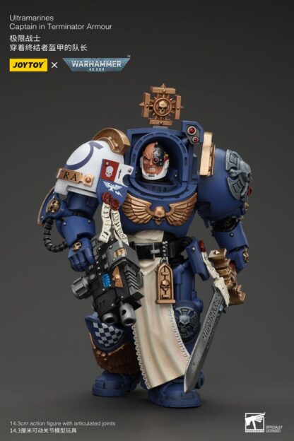 Warhammer 40k Actionfigur 1/18 Ultramarines Captain In Terminator Armour 14 cm – Bild 5