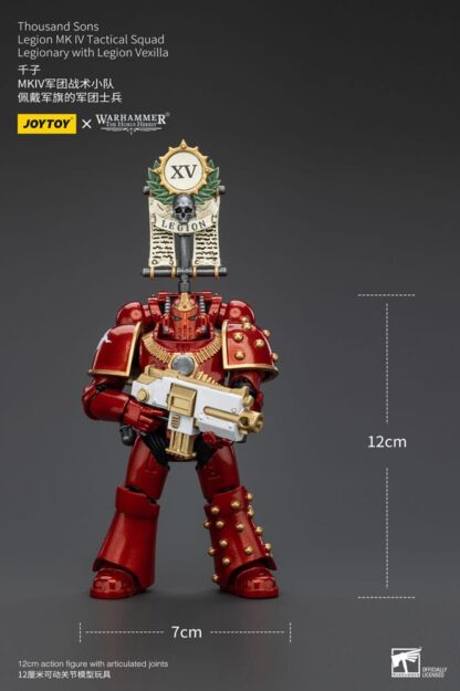 Warhammer The Horus Heresy Actionfigur 1/18 Thousand Sons Legion MK IV Tactical Squad Legionary with Legion Vexilla 12 cm – Bild 9