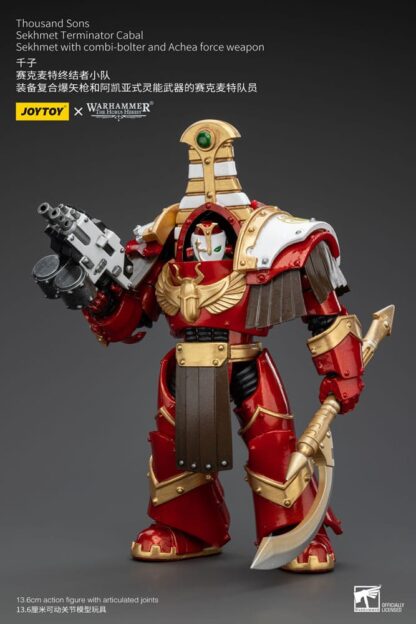Warhammer The Horus Heresy Actionfigur 1/18 Thousand Sons Sekhmet Terminator Cabal Sekhmet with Combi-Bolter and Achea Force Weapon 14 cm – Bild 2