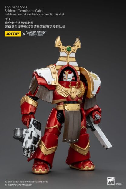Warhammer The Horus Heresy Actionfigur 1/18 Thousand Sons Sekhmet Terminator Cabal Sekhmet with Combi-Bolter and Chainfist 14 cm – Bild 2