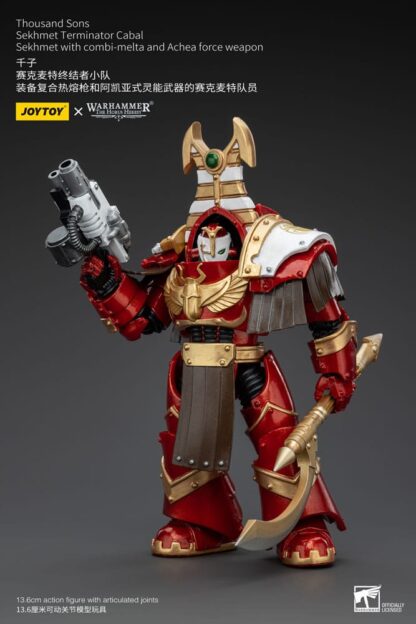 Warhammer The Horus Heresy Actionfigur 1/18 Thousand Sons Sekhmet Terminator Cabal Sekhmet with Combi-Melta and Achea Force Weapon 14 cm – Bild 2