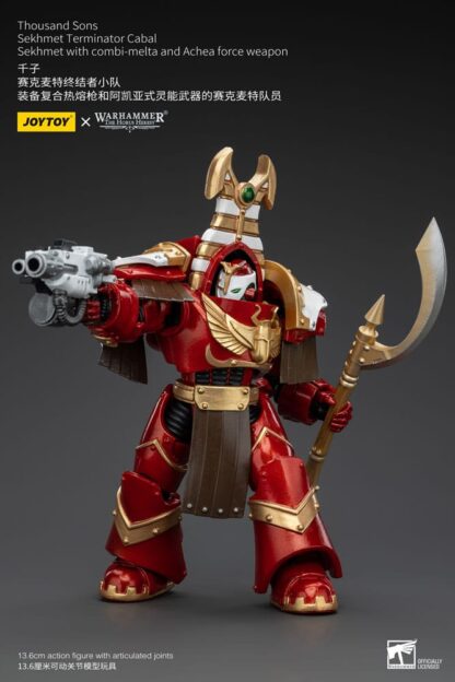Warhammer The Horus Heresy Actionfigur 1/18 Thousand Sons Sekhmet Terminator Cabal Sekhmet with Combi-Melta and Achea Force Weapon 14 cm – Bild 4