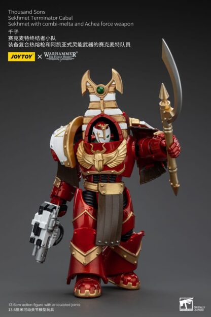Warhammer The Horus Heresy Actionfigur 1/18 Thousand Sons Sekhmet Terminator Cabal Sekhmet with Combi-Melta and Achea Force Weapon 14 cm – Bild 6