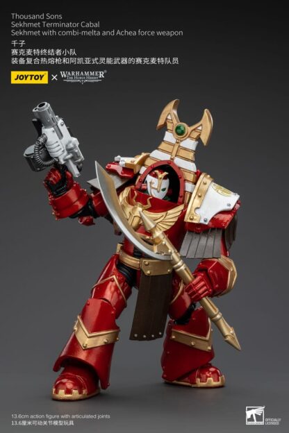 Warhammer The Horus Heresy Actionfigur 1/18 Thousand Sons Sekhmet Terminator Cabal Sekhmet with Combi-Melta and Achea Force Weapon 14 cm – Bild 7
