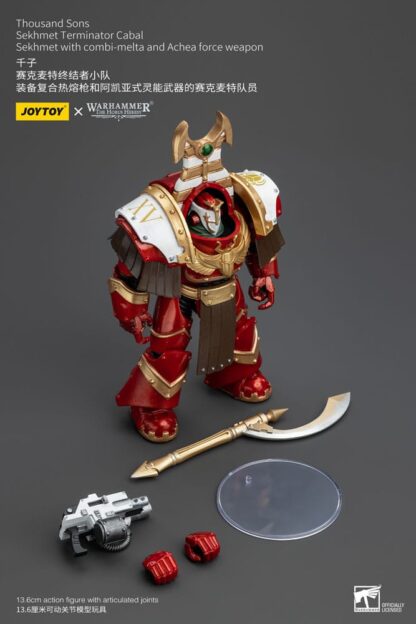 Warhammer The Horus Heresy Actionfigur 1/18 Thousand Sons Sekhmet Terminator Cabal Sekhmet with Combi-Melta and Achea Force Weapon 14 cm – Bild 8