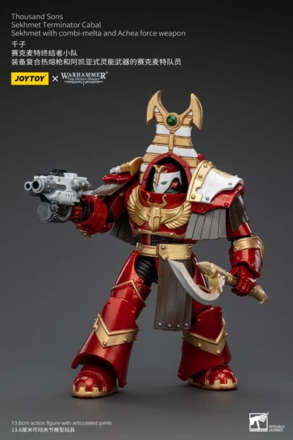 Warhammer The Horus Heresy Actionfigur 1/18 Thousand Sons Sekhmet Terminator Cabal Sekhmet with Combi-Melta and Achea Force Weapon 14 cm – Bild 9