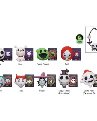 Nightmare before Christmas 3D PVC-Taschenanhänger Display (24)