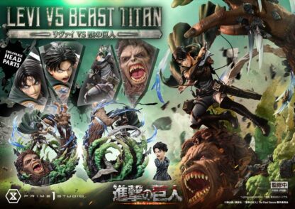 Attack on Titan Ultimate Premium Masterline Series Statue 1/4 Levi Versus Beast Titan 73 cm – Bild 2