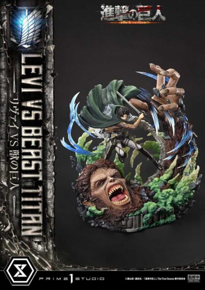Attack on Titan Ultimate Premium Masterline Series Statue 1/4 Levi Versus Beast Titan 73 cm – Bild 9