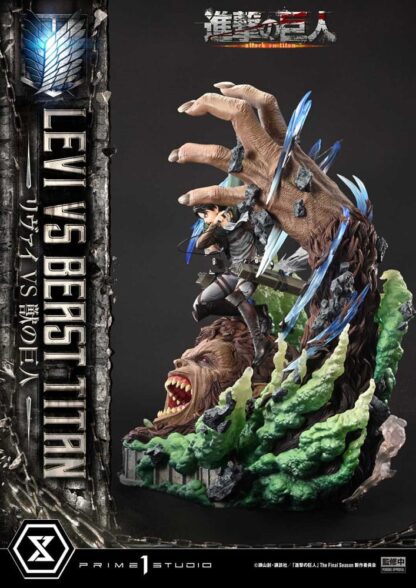 Attack on Titan Ultimate Premium Masterline Series Statue 1/4 Levi Versus Beast Titan 73 cm – Bild 15