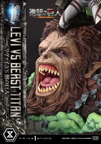 Attack on Titan Ultimate Premium Masterline Series Statue 1/4 Levi Versus Beast Titan 73 cm – Bild 16