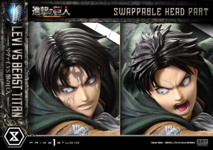 Attack on Titan Ultimate Premium Masterline Series Statue 1/4 Levi Versus Beast Titan Bonus Version 73 cm – Bild 3